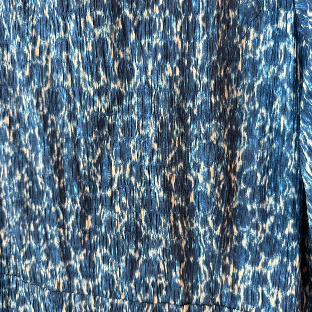 NEW Women's Tuckernuck Dress XXXL Blue Moire Floral - Picture 3 of 7